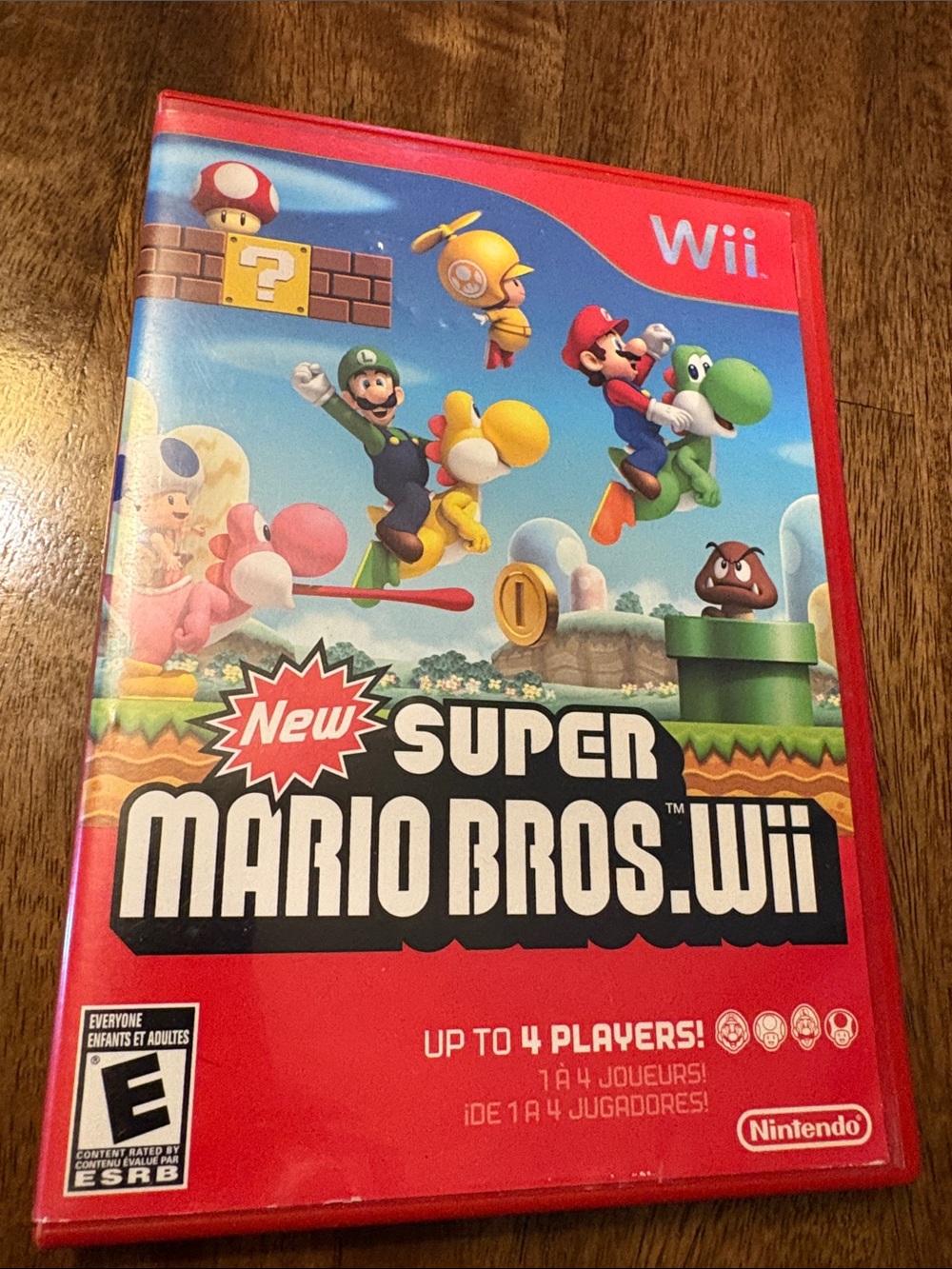 Nintendo New Super Mario Bros. Wii - Red & Blue Cover Art